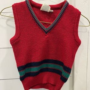 Vtg 90s boys sweater vest